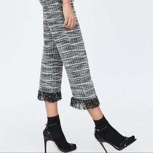 Brand new zara trousers with fringe detail